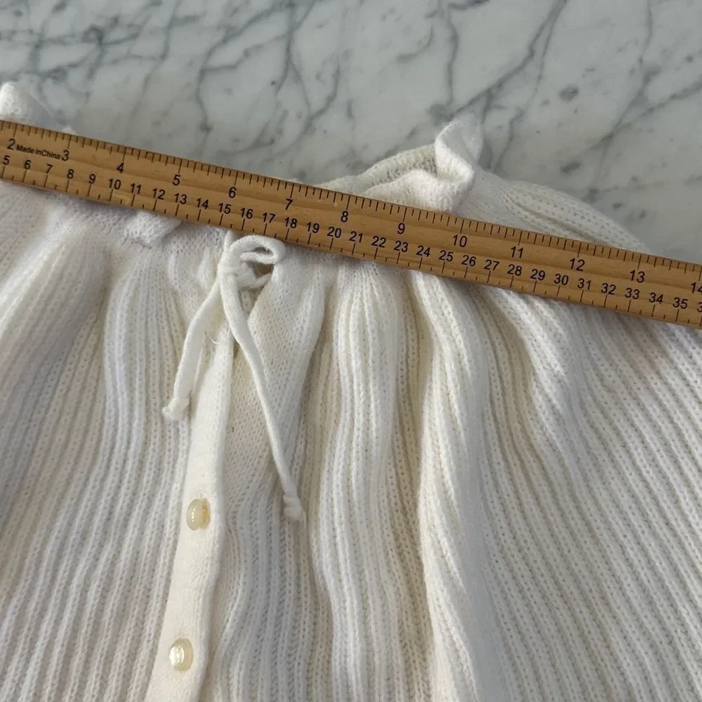 Vintage Poncho Sweater Cape Shrug Knit Crème Toddlers Sz 7/8